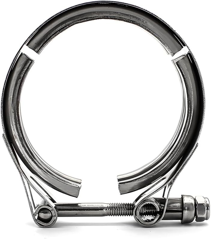 KVAEY V Band Clamp for Turbo, Automotive Stainless Steel Turbo Clamp with Male Female Flange (2.75") - Image 1